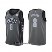 Camiseta Brooklyn Nets Tyler Johnson #8 Statement 2020 Gris