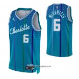 Camiseta Charlotte Hornets Jalen McDaniels #6 Ciudad 2021-22 Azul