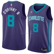 Camiseta Charlotte Hornets Johnny O'bryant Iii #8 Statement 2018 Violet