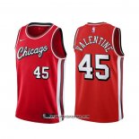 Camiseta Chicago Bulls Denzel Valentine #45 Ciudad 2021-22 Rojo