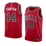 Camiseta Chicago Bulls Jakarr Sampson #14 Icon 2018 Rojo