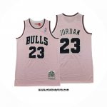 Camiseta Chicago Bulls Michael Jordan #23 Mitchell & Ness 1997-98 Rosa