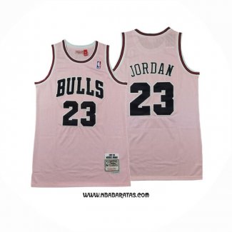 Camiseta Chicago Bulls Michael Jordan #23 Mitchell & Ness 1997-98 Rosa