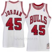 Camiseta Chicago Bulls Michael Jordan #45 Retro Blanco