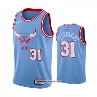 Camiseta Chicago Bulls Tomas Satoransky #31 Ciudad Azul