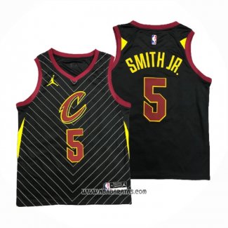 Camiseta Cleveland Cavaliers Dennis Smith Jr. #5 Statement 2020-21 Negro