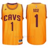 Camiseta Cleveland Cavaliers Derrick Rose #1 Amarillo