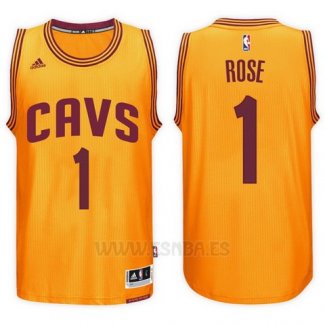 Camiseta Cleveland Cavaliers Derrick Rose #1 Amarillo