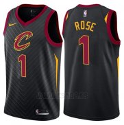 Camiseta Cleveland Cavaliers Derrick Rose #1 Statement 2017-18 Negro