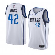 Camiseta Dallas Mavericks Maxi Kleber #42 Association 2018-19 Blanco