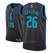 Camiseta Dallas Mavericks Ray Spalding #26 Ciudad 2018-19 Azul