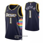 Camiseta Denver Nuggets Michael Porter JR. #1 Ciudad 2021-22 Azul
