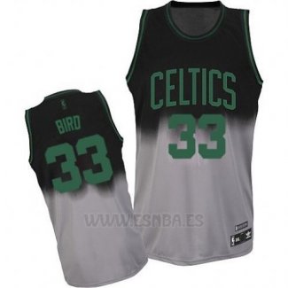 Camiseta Desvanecida Moda Larry Bird #33 Gris