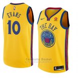 Camiseta Golden State Warriors Jacob Evans #10 Ciudad 2018-19 Amarillo