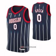 Camiseta Houston Rockets Jalen Green #0 Ciudad 2021-22 Azul