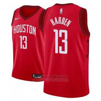 Camiseta Houston Rockets James Harden Earned #13 2018-19 Rojo