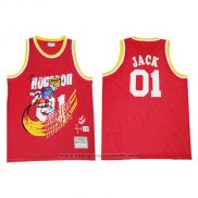 Camiseta Houston Rockets x Cactus Jack #01 Rojo