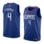 Camiseta Los Angeles Clippers Milos Teodosic #4 Icon 2018 Azul
