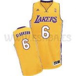 Camiseta Los Angeles Lakers Jordan Clarkson #6 Amarillo