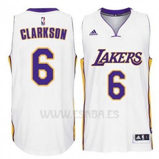 Camiseta Los Angeles Lakers Jordan Clarkson #6 Blanco