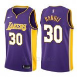 Camiseta Los Angeles Lakers Julius Randle #30 Statement 2017-18 Violeta