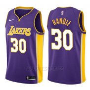 Camiseta Los Angeles Lakers Julius Randle #30 Statement 2017-18 Violeta