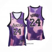 Camiseta Los Angeles Lakers Kobe Bryant #24 Fashion Royalty Violeta