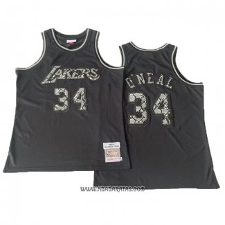 Camiseta Los Angeles Lakers Kobe Bryant #34 Swingman Mitchell & Ness 1996-97 Negro