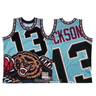 Camiseta Memphis Grizzlies Jaren Jackson Jr. #13 Mitchell & Ness Big Face Verde