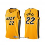 Camiseta Miami Heat Jimmy Butler #22 Earned 2020-21 Oro