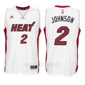 Camiseta Miami Heat Joe Johnson #2 Blanco