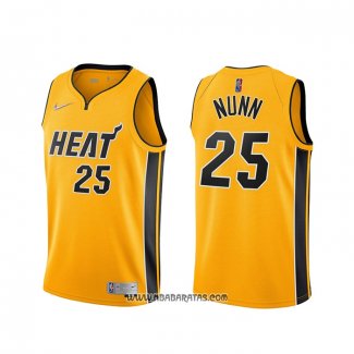 Camiseta Miami Heat Kendrick Nunn #55 Earned 2020-21 Oro