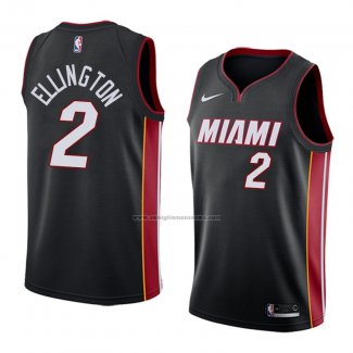 Camiseta Miami Heat Wayne Ellington #2 Icon 2018 Negro