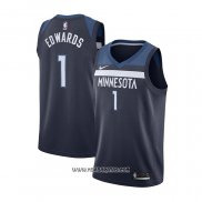 Camiseta Minnesota Timberwolves Anthony Edwards #1 Icon Azul