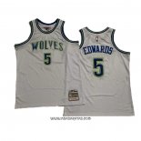 Camiseta Minnesota Timberwolves Anthony Edwards #5 Mitchell & Ness 2023-24 Blanco
