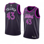 Camiseta Minnesota Timberwolves Anthony Tolliver #43 Ciudad 2018-19 Violeta