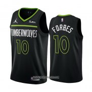 Camiseta Minnesota Timberwolves Bryn Forbes #10 Statement 2022-23 Negro