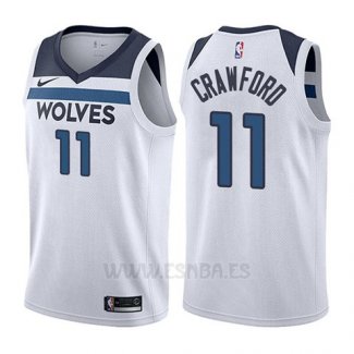 Camiseta Minnesota Timberwolves Jamal Murray Crawford #11 Association 2017-18 Blanco