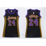 Camiseta Mujer Los Angeles Lakers Kobe Bryant #24 Negro