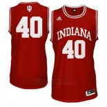 Camiseta NCAA Indiana Hoosiers Cody Zeller #40 Rojo