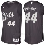 Camiseta Navidad 2016 Brooklyn Nets Bojan Bogdanovic #44 Negro