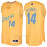 Camiseta Navidad 2016 Denver Nuggets Gary Harris #14 Oro