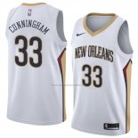 Camiseta New Orleans Pelicans Dante Cunningham #33 Association 2018 Blanco