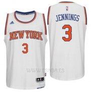 Camiseta New York Knicks Brandon Jennings #3 Blanco