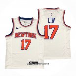 Camiseta New York Knicks Jeremy Lin #17 Association Blanco