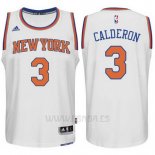 Camiseta New York Knicks Jose Calderon #3 Blanco