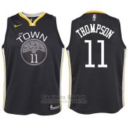 Camiseta Nino Golden State Warriors Klay Thompson Statement #11 2017-18 Gris