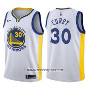 Camiseta Nino Golden State Warriors Stephen Curry #30 Blanco