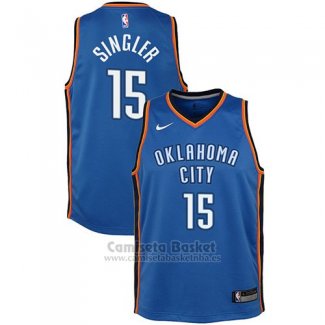 Camiseta Nino Oklahoma City Thunder Kyle Singler Icon #15 2017-18 Azul