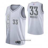 Camiseta Oklahoma City Thunder Mike Muscala #33 Ciudad 2021-22 Blanco